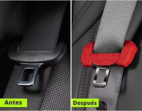 Vista 2 de Clip universal para cinturón de seguridad de coche, protector de hebilla de cinturón de seguridad para automóvil, protector de hebilla de cinturón