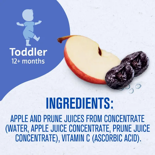 Vista 7 de Gerber Jugo, Todder 12+ meses, manzana ciruela, botella de 4 onzas líquidas, paquete de 4
