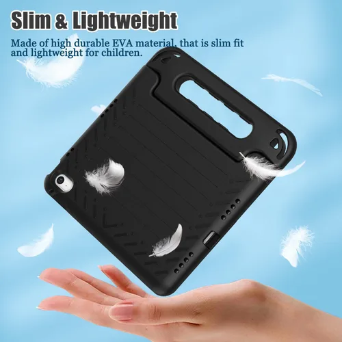 Vista 4 de AVAWO - Funda infantil para iPad de 10.9 pulgadas con protector de pantalla integrado, duradera, a prueba de golpes, ligera, con mango protector
