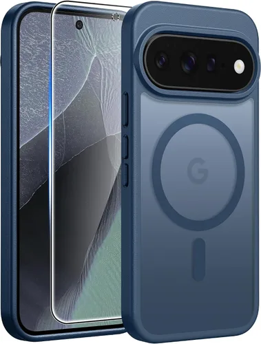 Vista 20 de FNTCASE - Funda para iPhone 16 Pro: magnética, mate, translúcida, de grado militar, protectora contra caídas, resistente, fina, duradera y a prueba