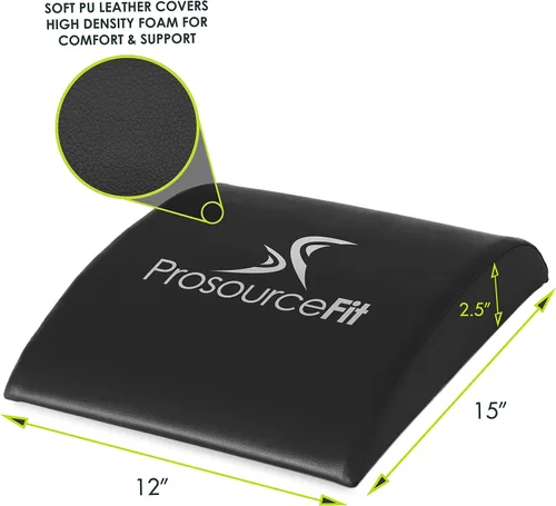 Vista 2 de ProsourceFit Abdominal Ab Mat 15x12, High Density Core Trainer for Workouts, Conditioning, Posture Support, and Crunch Exercises; Home Fitness