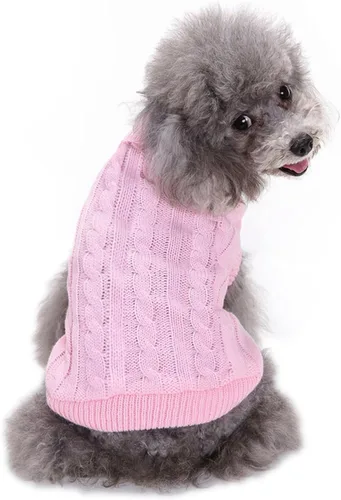 Vista 28 de CHBORCHICEN Suéteres de punto para perros pequeños, sudadera cálida para mascotas gatos, ropa de invierno, suéter de gatito y cachorro