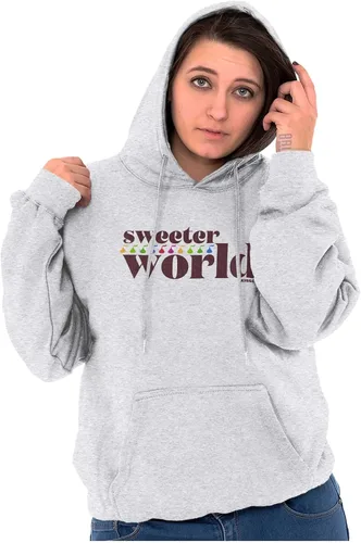 Vista 5 de Brisco Brands Sweeter World - Sudadera con capucha Hershey's Kisses Candy para mujer y hombre