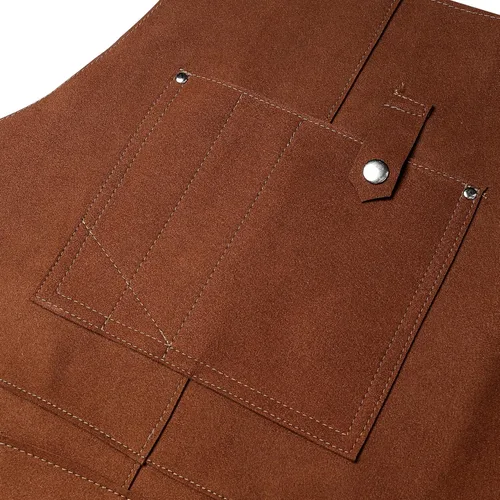 Vista 4 de Delantal funcional de múltiples bolsillos retardante e impermeable para carpintería al aire libre, electricista, parrilla, cocina, unisex