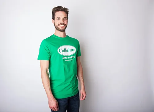 Vista 9 de Crazy Dog Mens Callahan Auto Parts T Shirt Funny Graphic Novelty Tee