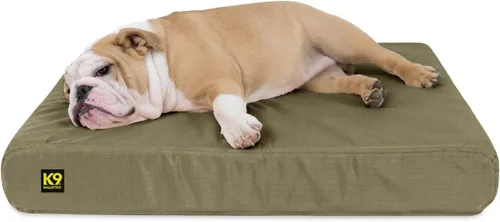Vista 26 de K9 Ballistics Tough Ripstop - Cama ortopédica rectangular para perro, funda extraíble lavable, espuma ortopédica sólida para perros grandes de azul