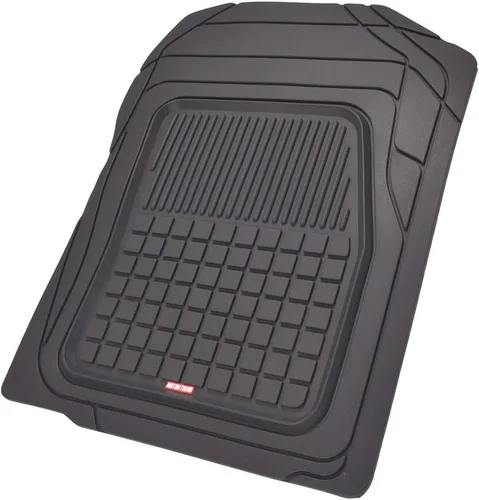 Vista 4 de BDK Performance FlexTough - Juego de 5 piezas de alfombrillas de goma para coche, delanteras y traseras, y forro de carga para coches, SUV