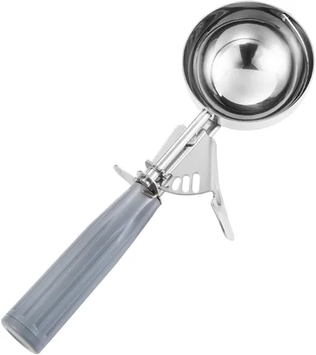 Vista 10 de Saebye Cuchara de porción - #6 (150 g) - Cucharón, Cuchara de alimentos, Cuchara para cupcakes, Cucharas para muffins - Control de porciones - Acero