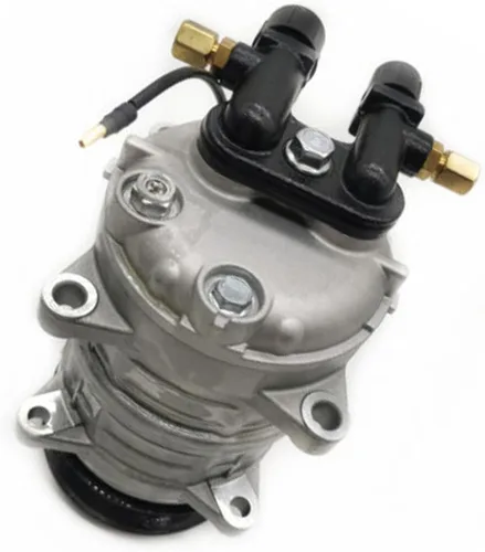 Vista 4 de Compresor 22-47820-00 224782000 del A/C compatible con el motor diesel 3126B del Caterpillar CAT