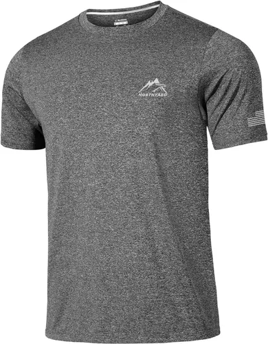 Vista 15 de NORTHYARD Camisetas de entrenamiento para correr para hombre, secado rápido Verde Armada (ArmyGreen)