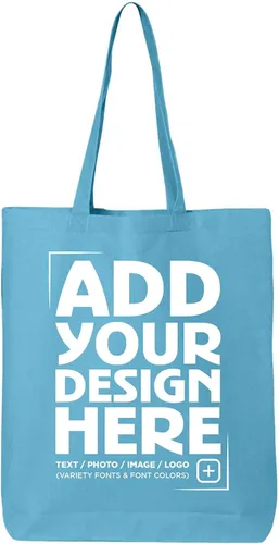 Vista 17 de shop4ever Diseño personalizado de encargo su propio bolso de compras reutilizable del bolso de compras de Eco del algodón del regalo personalizable