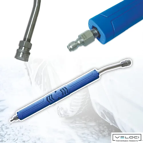 Vista 4 de MTM Hydro Acqualine - Kit de extensión para lavadora a presión, 20 pulgadas, lanza de espuma doblada de grado comercial