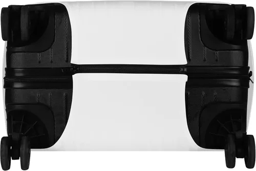 Vista 6 de POPCUSTOMS Funda de equipaje de viaje personalizada, protector de equipaje personalizado para maleta de mascota, funda de equipaje lavable, texto