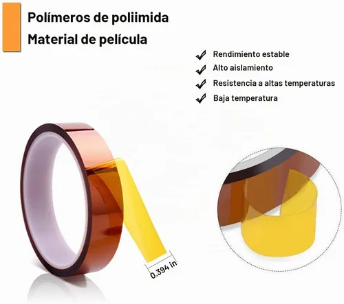 Vista 3 de Paquete de 4 láminas de teflón PTFE de 12" x 16" y 3 rollos de cinta de sublimación resistente al calor de 10mm, cinta térmica para transferencia
