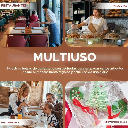 Vista 7 de Hojas de plástico transparente APQ, 12 x 10.75 pulgadas. Paquete de 10,000 envolturas para sándwiches