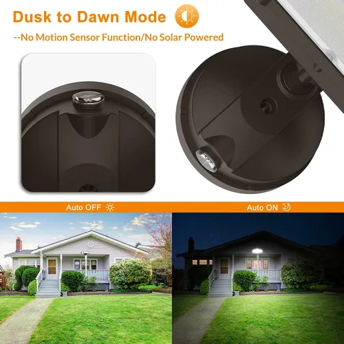 Vista 3 de LEPOWER Luces de seguridad LED de 3500 lm del anochecer al amanecer al aire libre, luz de inundación al aire libre de 35 W con fotocélula, 5500 K