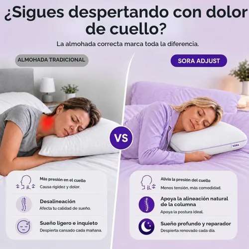 Vista 6 de Ajustar - Almohada de espuma viscoelástica ajustable - Gel refrescante, altura y firmeza personalizables de 3 capas, soporte ergonómico
