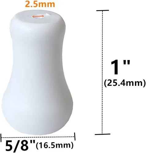 Vista 2 de 20 piezas de cordón de plástico blanco con borlas, pomos de cordón para ventanas de cortina romana