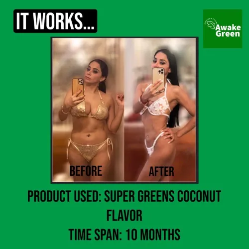 Vista 4 de Awake Green - Super Greens - Superalimento en polvo - Suplemento vegano orgánico sin OMG USDA - para alivio digestivo y de la hinchazón - más de 20