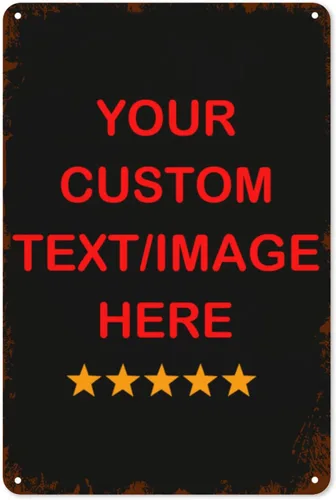 Vista 14 de Letreros personalizados para negocios al aire libre de metal con texto en inglés «Make Your Own 12X12» Letrero personalizado para jardines al aire