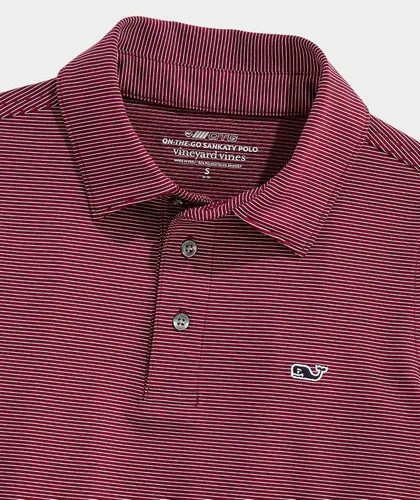Vista 4 de vineyard vines Polo St. Jean Stripe Sankaty para niño (bebé/niños pequeños/niños grandes)