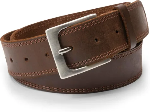 Vista 8 de Hide & Drink, Cinturón de cuero de grano completo de doble hilera para hombre, estilo occidental, accesorio casual de vaquero, hecho a mano
