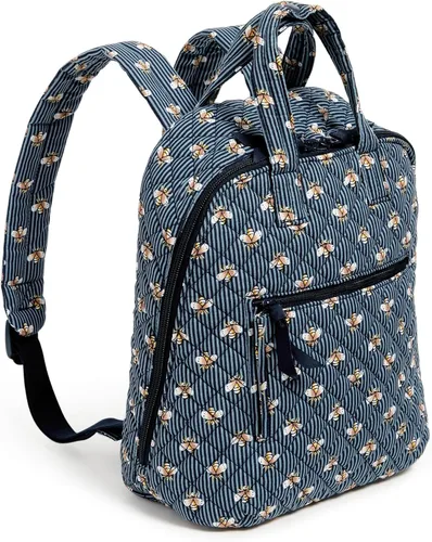 Vista 2 de Vera Bradley Mini mochila Totepack de algodón para mujer