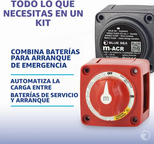 Vista 4 de Kit de batería adicional, de Blue Sea Systems, Azul