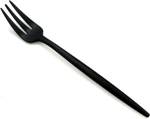 Vista 2 de JASHII Juego de 6 piezas de vajilla de acero inoxidable 304 negro mate para tartas para el hogar, cocina, fiesta