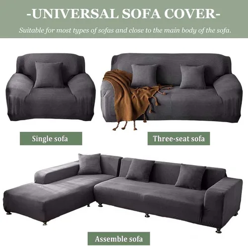 Vista 5 de Funda de terciopelo para sofá de 1, 2, 3, 4 plazas, funda de sofá de 1 pieza para perros y mascotas, funda elástica gruesa y lujosa, protector