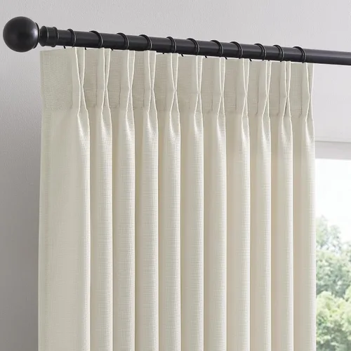 Vista 17 de Cortinas de lino extra anchas de 70 pulgadas de largo y 96 pulgadas Abedul Burlywood