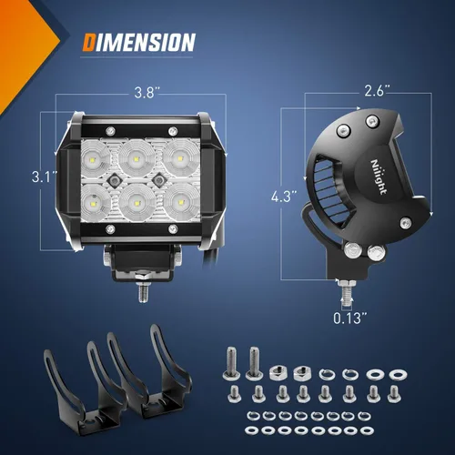 Vista 3 de Nilight Cápsulas LED + kit de arnés de cableado