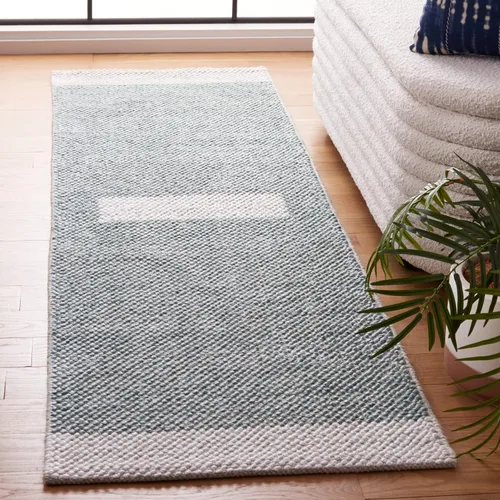 Vista 42 de SAFAVIEH Natura Collection - Alfombra de pasillo, 2 pies 3 pulgadas x 8 pies, negro y marfil, tejido plano hecho a mano de lana moderna a rayas