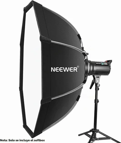 Vista 3 de NEEWER Caja de luz octogonal de liberación rápida, con montaje Bowens, bolsa de transporte compatible con Neewer CB60 CB100 CB150 Vision 4