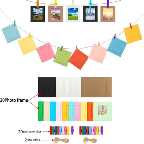 Vista 6 de BigTrend - Álbum de películas de papel fotográfico de 2 x 3 pulgadas para cámara Fujifilm Instax Mini, Polaroid Snap, Z2300, cámaras instantáneas