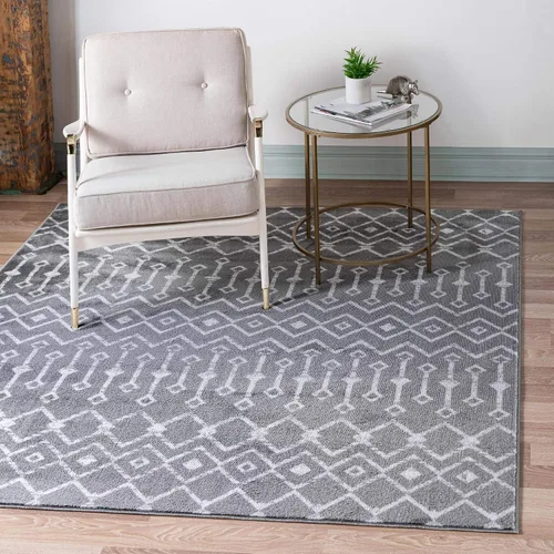 Vista 20 de Unique Loom Enrejado Marroquí Colección Trellis Geométrica Transicional Beige/Marfil Alfombra Área (10 pies 8 pulgadas x 16 pies 5 pulgadas)
