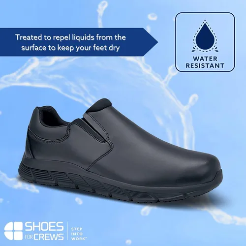 Vista 5 de Shoes for Crews Zapatos de trabajo antideslizantes para hombre, cómodos, antideslizantes, ideales para restaurantes, salud, personal minorista