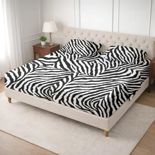 Vista 41 de SGI bedding Sábana Queen de 28 pulgadas con cabecera flexible y parte superior dividida, 100% algodón egipcio - 600 número de hilos, sábanas