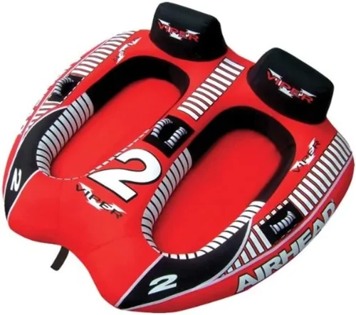 Vista 7 de Airhead Viper Remolque 1-3 modelos de jinete, tubo para navegación y deportes acuáticos, cubierta de nailon completa resistente