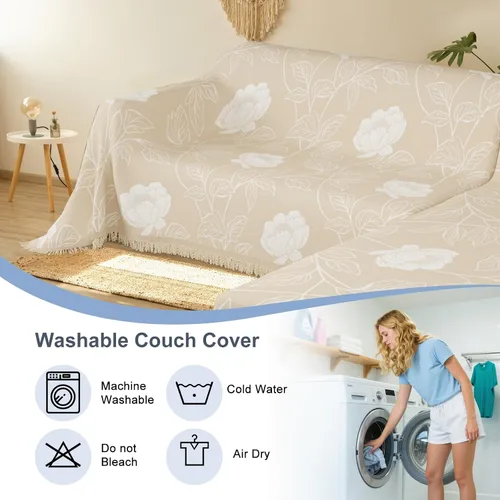 Vista 8 de fundas de sofá seccional para sofá seccional 100% impermeable en forma de L, manta protectora para mascotas, 2 piezas, lavable, de felpilla
