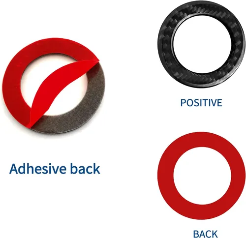 Vista 5 de SUNJIKA Compatible con 1 pieza de cubierta de botón de arranque de motor de fibra de carbono, accesorio para Ford Explorer 2013 2014 2015 2016 2017
