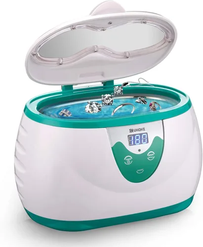 Vista 4 de UKOKE - Limpiador ultrasónico - Limpiador profesional ultrasónico de joyería con temporizador - Máquina ultrasónica para limpieza en el hogar
