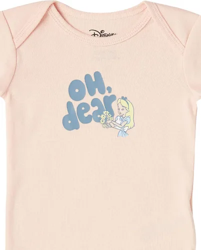 Vista 2 de Tienda Essentials Disney para bebés niñas Marvel Star Wars Body de princesa de manga larga, paquete de 5