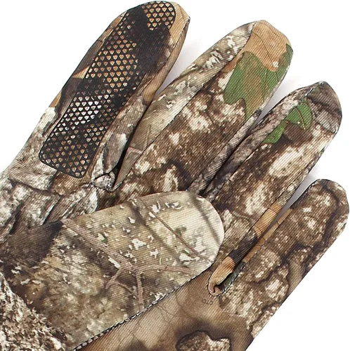 Vista 4 de HOT SHOT Blacktail Realtree Camo - Guante ligero elástico al tacto para hombre - Guante de caza ligero para exteriores