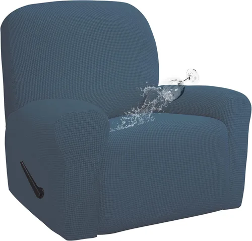 Vista 9 de Easy-Going - Funda 100 % impermeable doble para sofá reclinable, diseño jacquard, en 1 pieza, a prueba de derrames, para niños, mascotas, perros