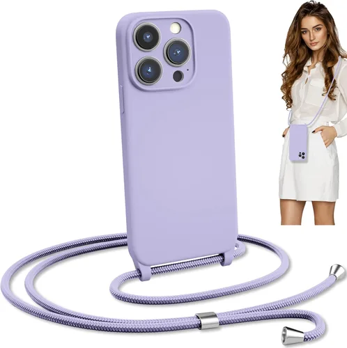 Vista 14 de Funda de teléfono con correa cruzada para iPhone 12 Pro Max, cuerda ajustable, cordón para el cuello del cinturón, cordón desmontable de cuerda