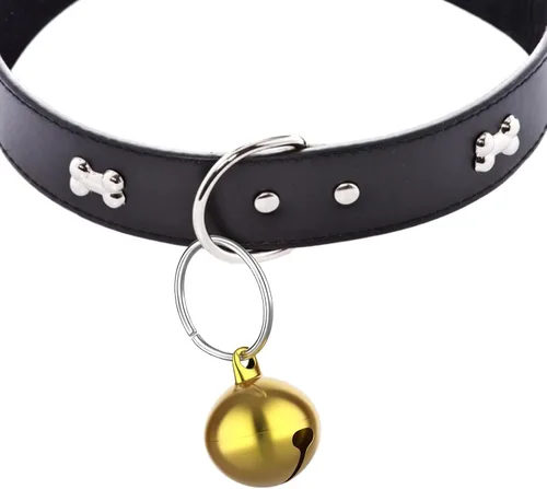 Vista 3 de TIESOME Campanas para mascotas para collar de perro y gato, accesorios colgantes para mascotas, acero inoxidable, 24 juegos de campanas