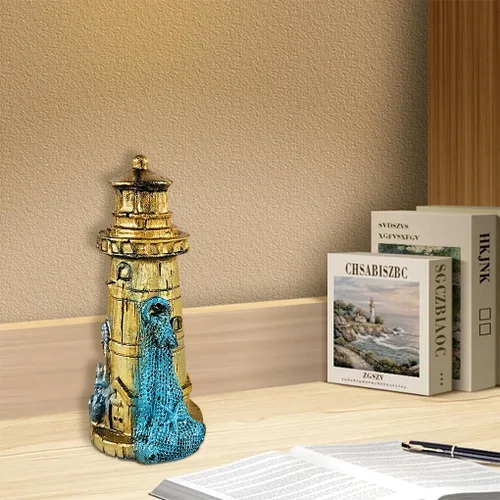 Vista 2 de Molde de resina de faro 3D, molde de silicona para velas de torre, molde de fundición epoxi náutica para bricolaje, pastel, fondant, jabón, playa
