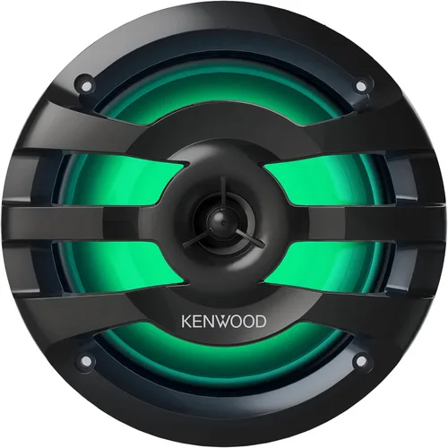 Vista 2 de Kenwood KFC-1673MRBL 6-3/4" - Altavoces marinos/para coche, color negro con RGB