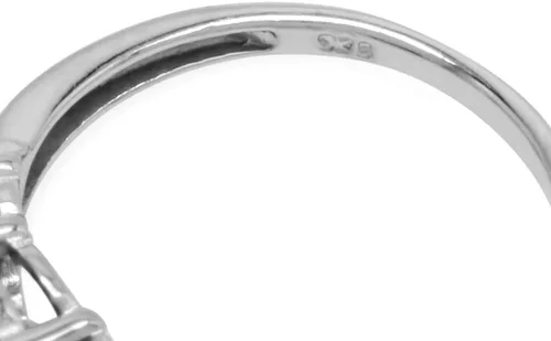 Vista 4 de Silvershake Anillo de plata de ley 925 chapado en oro blanco con topacio azul londinense de 2,6 quilates